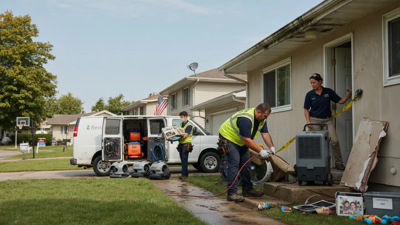 Water Damage Restoration in West York, IL near me